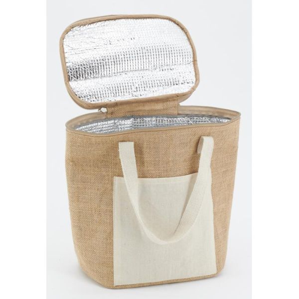 Sac lunch isotherme en jute - AUB-5846