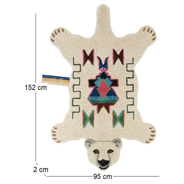 Grand tapis en laine Ours - 5
