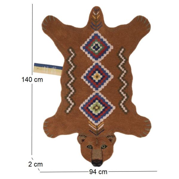 Grand tapis en laine Ours - 5