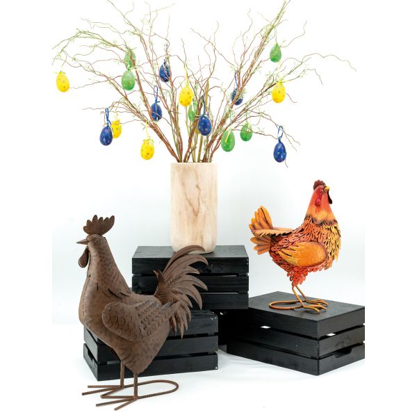 Grand vase rond en bois clair - 19,90