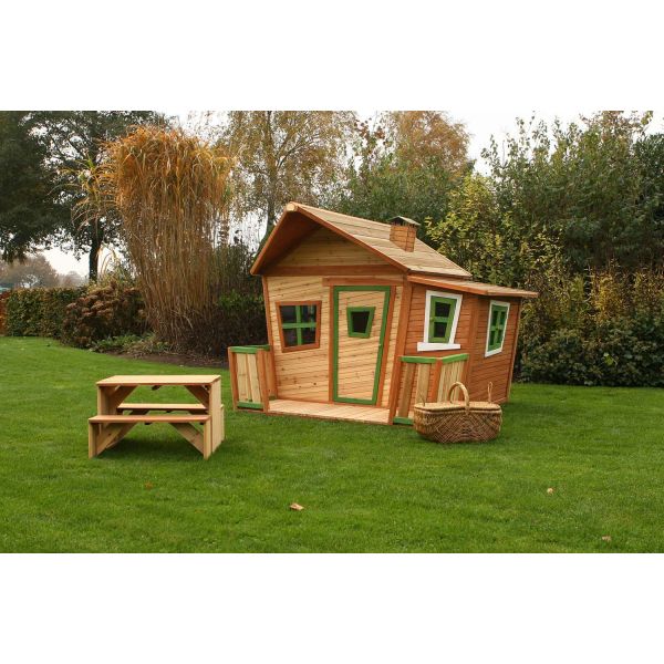 Grande cabane d'extérieur enfant en bois Lisa - PRA-0148