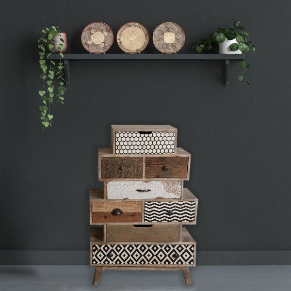 Grande commode en manguier Zigzag - AUBRY GASPARD