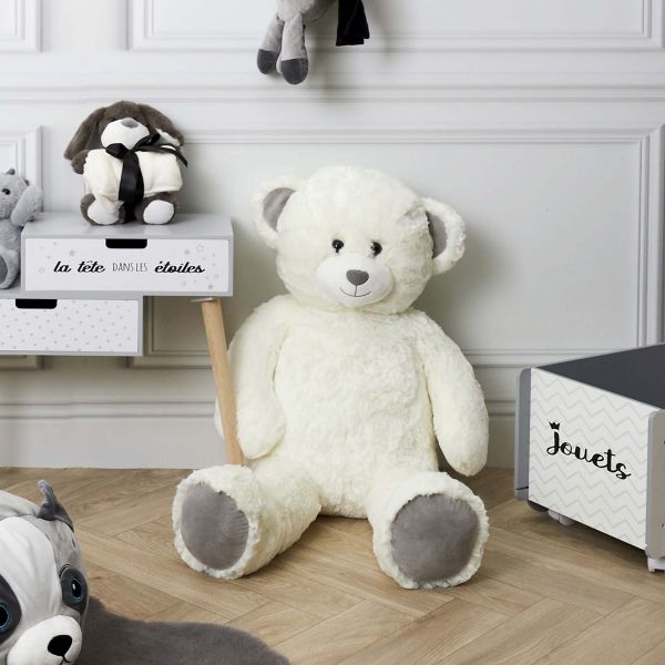 Grande peluche ours en polyester 90 cm - THE HOME DECO KIDS