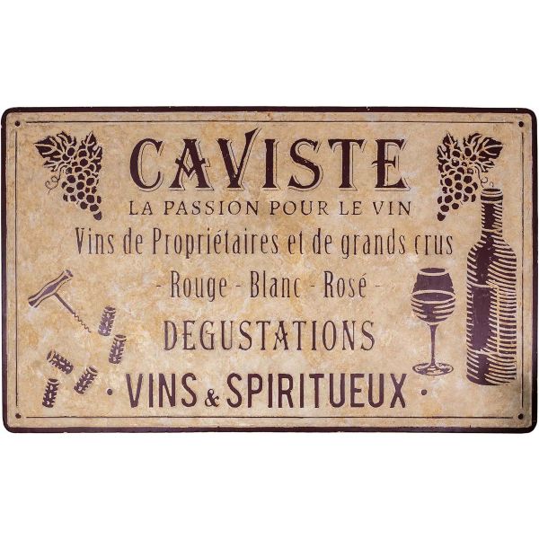 Grande plaque vintage en fer 122,5 x 74 cm