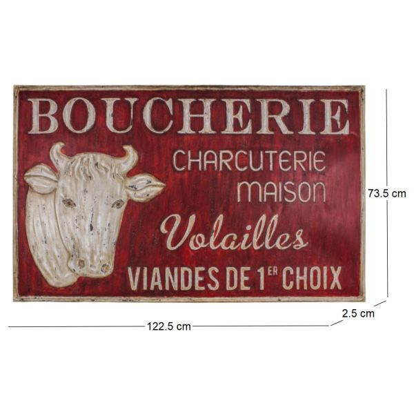 Grande plaque vintage en fer 122,5 x 74 cm - ANTIC LINE CRéATIONS