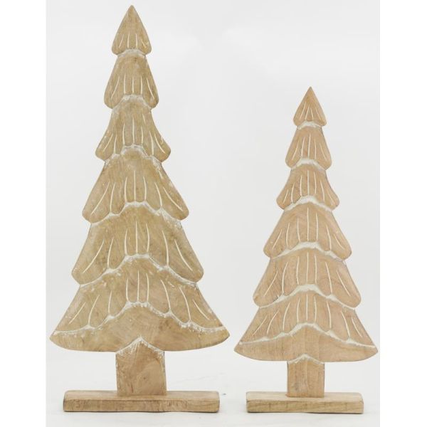 Grands sapins en manguier blanchi (lot de 2) - AUBRY GASPARD