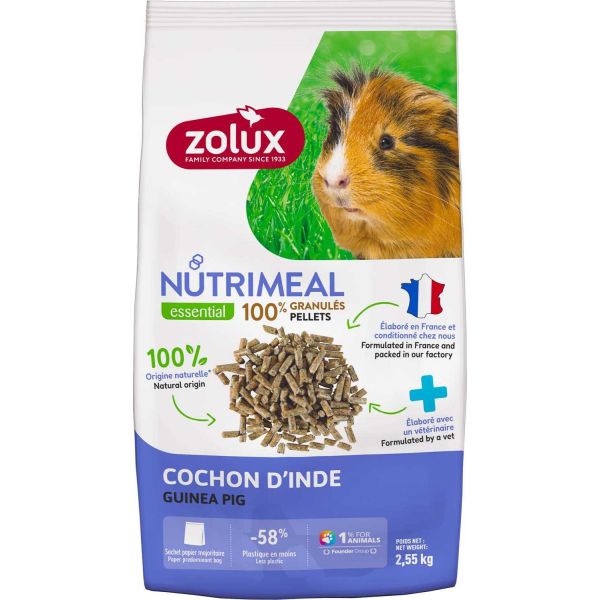 Granulés pour cochon d'Inde Nutrimeal 2.55 kgs - ZOL-2455