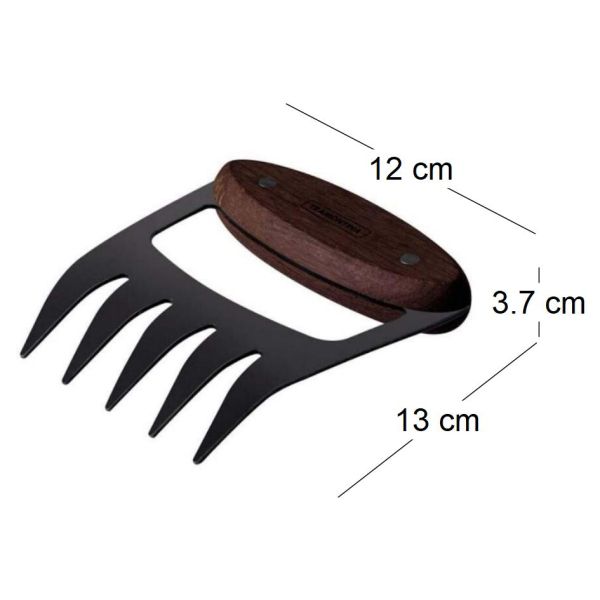 Griffe ours en inox et bois Churrasco - 5