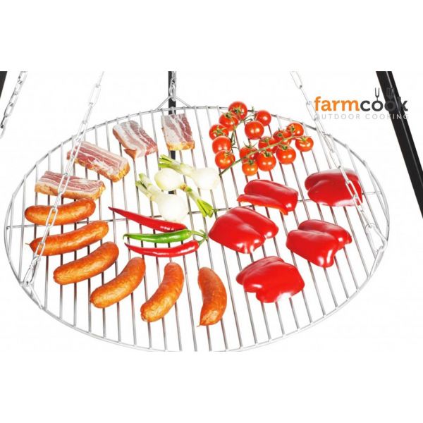 Grill de cuisson en acier inoxydable sur trépieds Nobel - 5