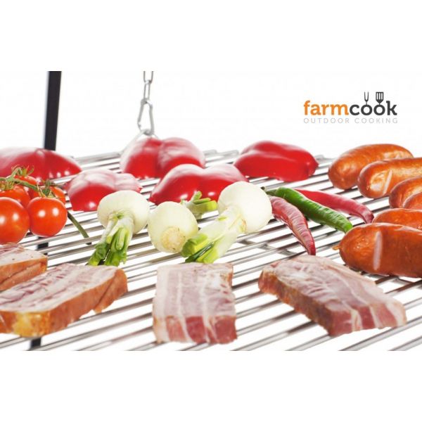 Grill de cuisson en acier inoxydable sur trépieds Nobel - 6