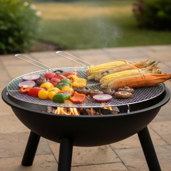 Grille BBQ pour brasero en fer galvanisé  60 cm - FANCY FLAMES