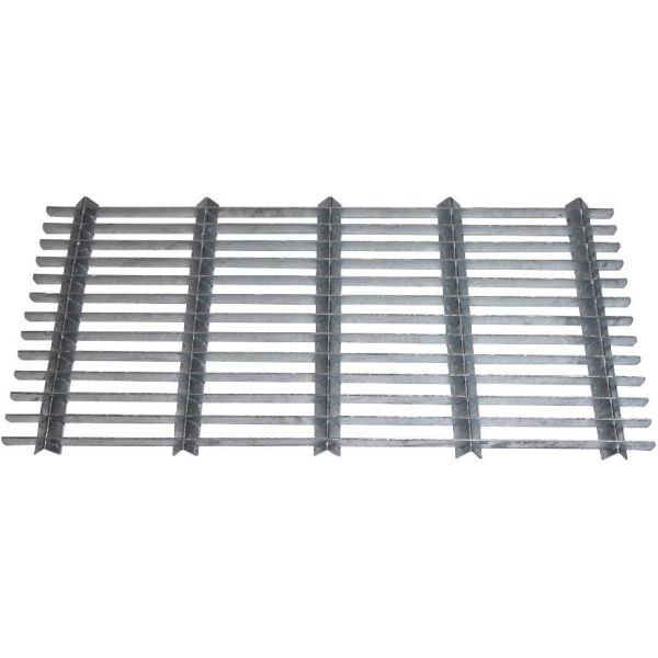 Grille gratte-pieds en acier galvanisé 40 x 80 cm