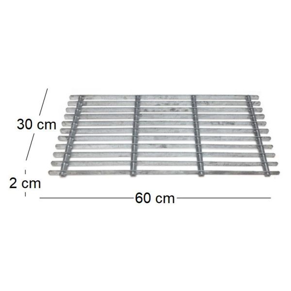 Grille gratte pieds en acier galvanisé - GUI-0141