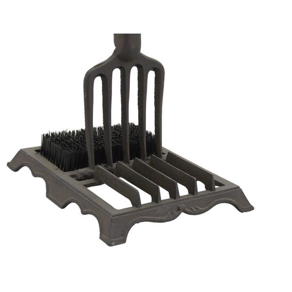 Grille gratte pieds + brosse extérieur - AUB-1567