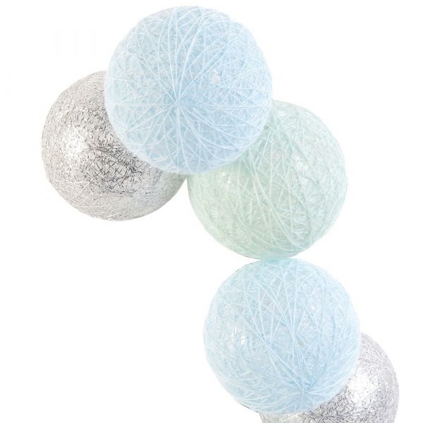 Guirlande lumineuse boules colorées 10 LED 1,92 m - THE HOME DECO LIGHT