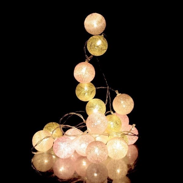 Guirlande lumineuse boules colorées 20 LED 3,72 m - 5