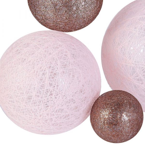 Guirlande lumineuse boules colorées 10 leds multi-tailles - THE HOME DECO LIGHT