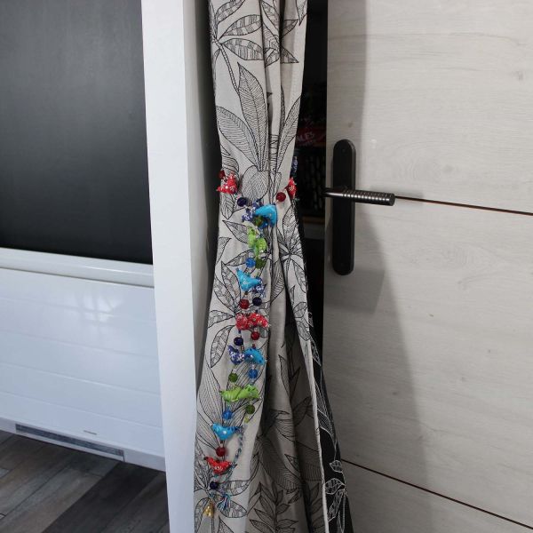 Guirlande oiseaux colorés en tissu 140 cm - TRN-0167