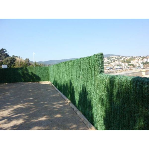Haie artificielle 110 brins vert pin en rouleau (Lot de 6) - 229