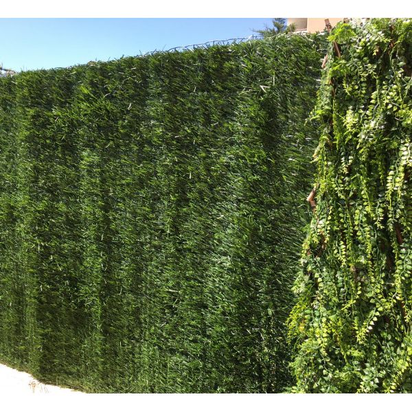 Haie artificielle vert thuyas 127 brins en rouleau Europa - FEN-0309
