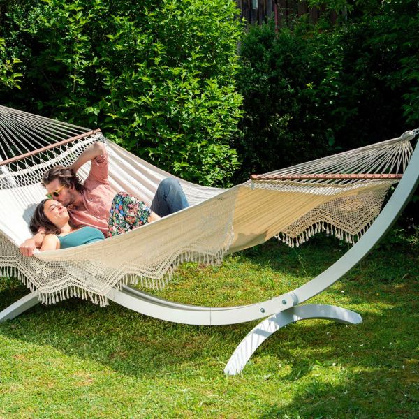 Hamac artisanal XXL en coton jacquard Palacio - AMAZONAS