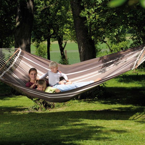 Hamac artisanal XXL en coton et polyester Palacio cafe - 8