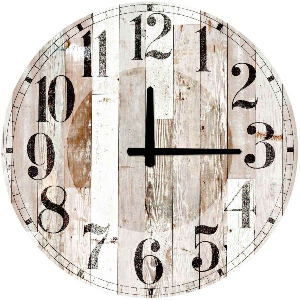 Horloge en MDF Wood 52 cm