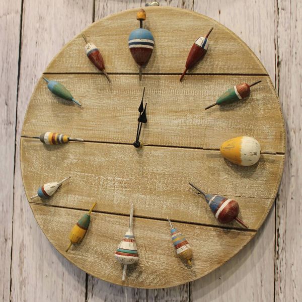 Horloge en bois Bouchons 40 cm - 5