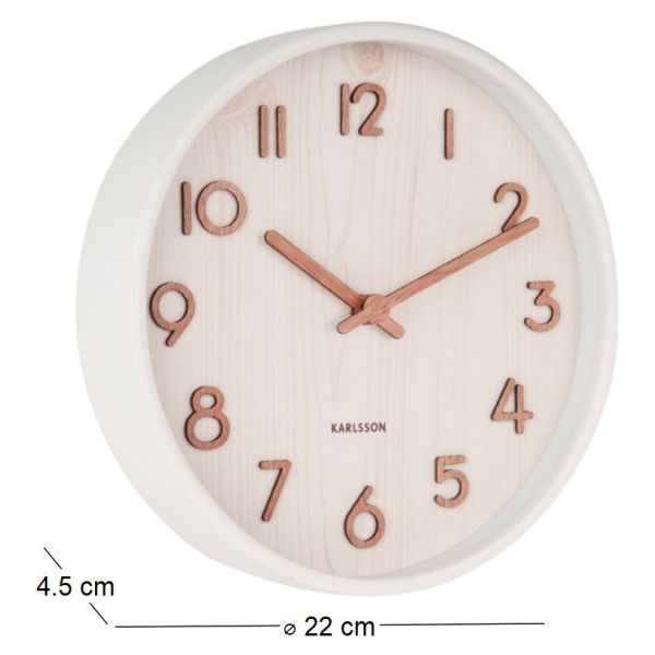 Horloge en bois Pure 22 cm - PRE-0383