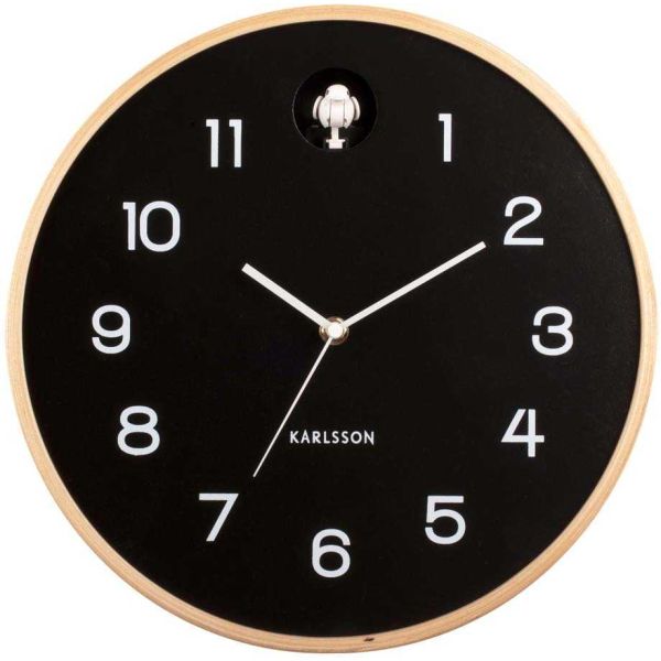 Horloge en bois de bouleau Natural Cuckoo - PRE-1630
