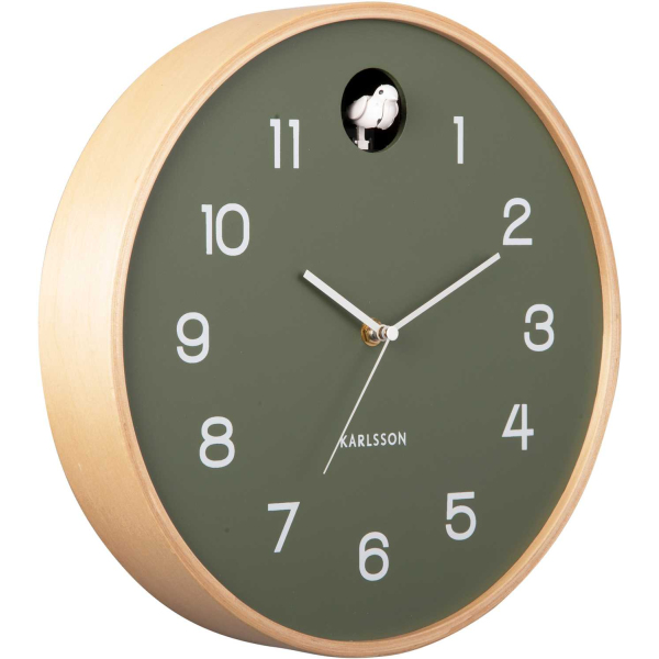 Horloge en bois de bouleau Natural Cuckoo