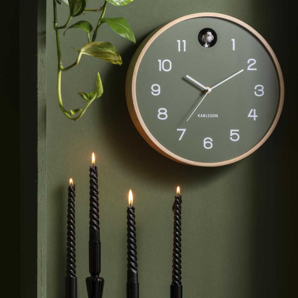 Horloge en bois de bouleau Natural Cuckoo - PRE-2155