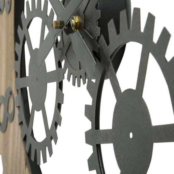 Horloge en bois et métal Ingranaggio 60 x 4 cm - 7