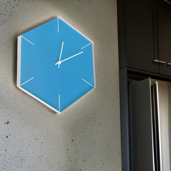 Horloge loft Héxagona 30 x 35 cm - KORB