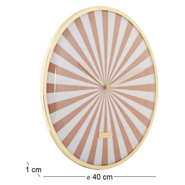 Horloge en métal Candy Swirl Dome - 6