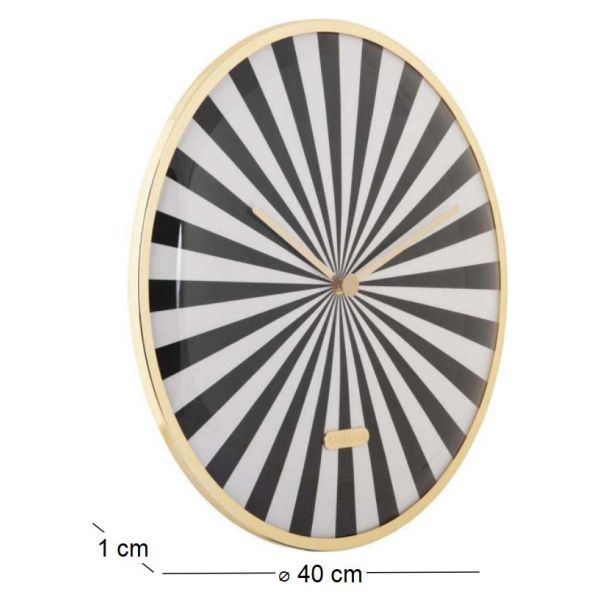 Horloge en métal Candy Swirl Dome - 6