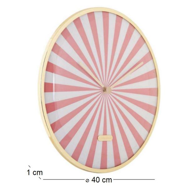 Horloge en métal Candy Swirl Dome - 5