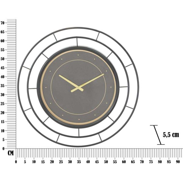 Horloge en métal  Fashion dark 70 x 5.5 cm - MAU-0353