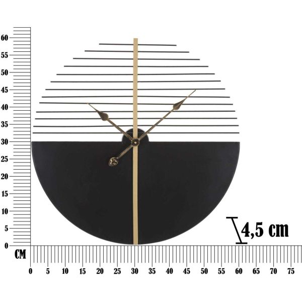 Horloge en métal Glam stick 60 x 4.5 cm - MAU-0352