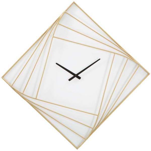 Horloge en métal Goldy line 85 x 6 x 85 cm