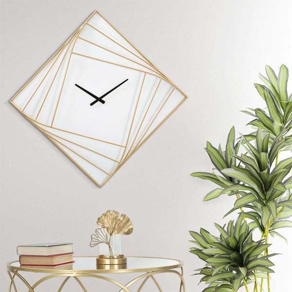 Horloge en métal Goldy line 85 x 6 x 85 cm - MAURO FERRETTI