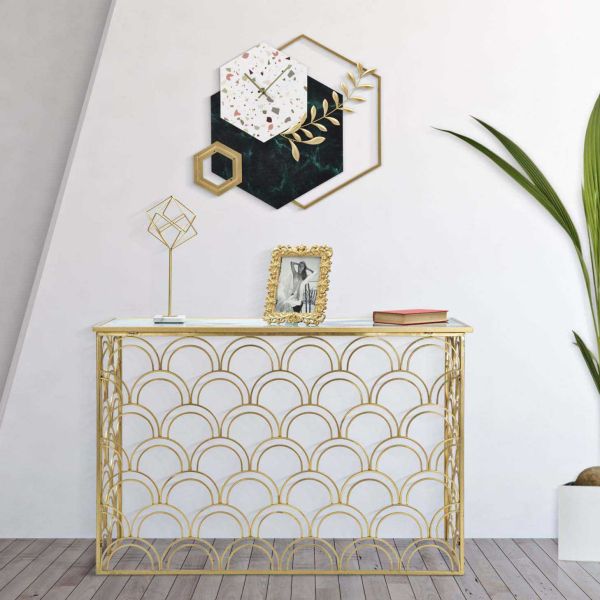 Horloge en métal Hexagon 62 x 4.5 x 62 cm - MAURO FERRETTI
