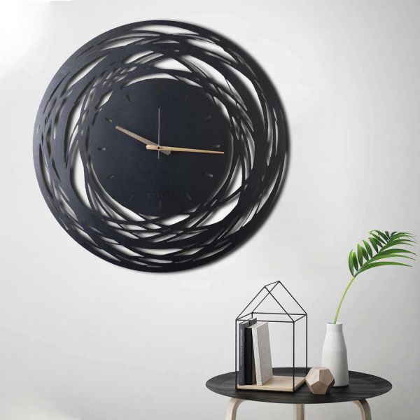 Horloge en métal Lines 70 cm - HANAH HOME