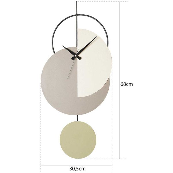 Horloge en métal Madeco - ASI-1684