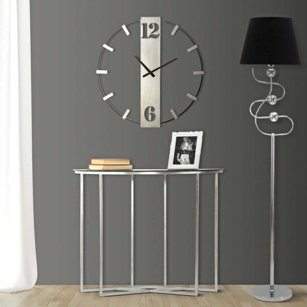 Horloge en métal Silvery 61 x 4.5 x 63 cm - MAURO FERRETTI