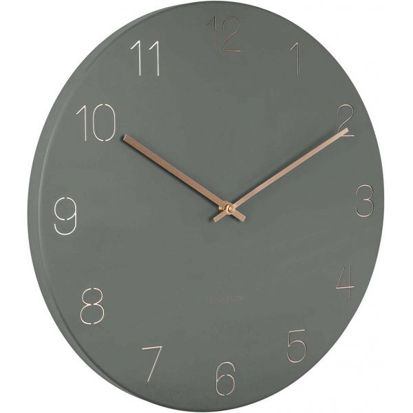 Horloge en métal chiffres gravés Charm - PRE-0723