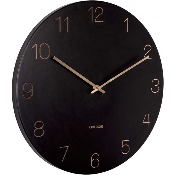 Horloge en métal chiffres gravés Charm - PRE-0721