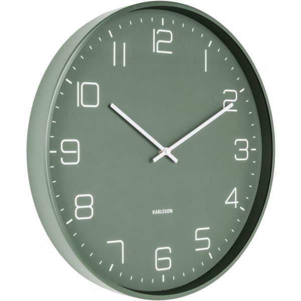 Horloge en métal mat Lofty