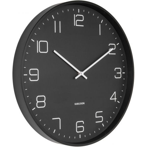 Horloge en métal mat Lofty