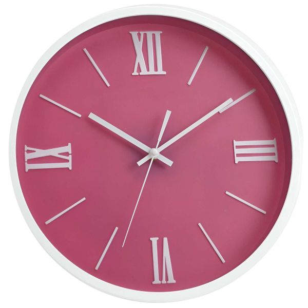 Horloge moderne Rose 36 cm